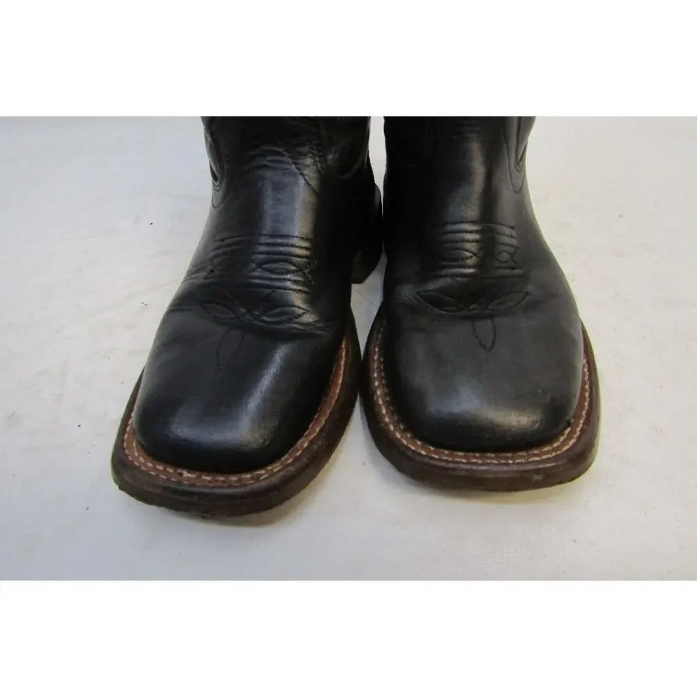 Shyanne Youth Size 11 D Black Square Toe Cowboy Western Boots
